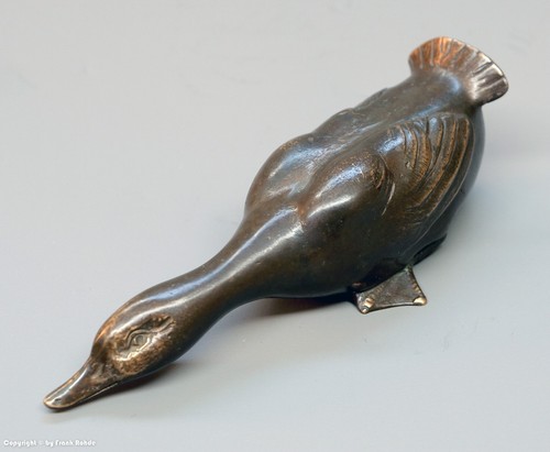 Massive bronze ente - bronze,