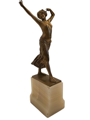 Jugendstil bronze figur - bronze-figur, /