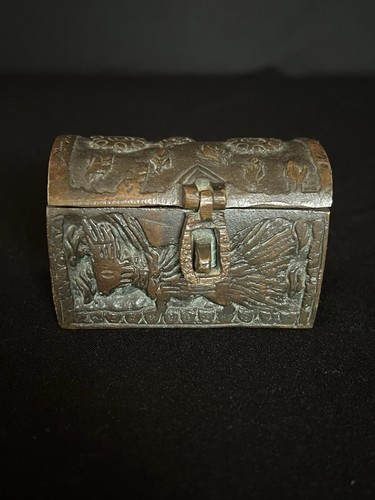 Kleine antike bronze - antike, schatulle