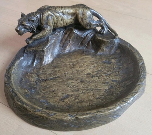 Bronzeschale mit tiger antik - bronzeschale,