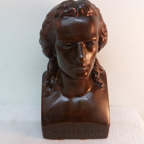 Bronze büste schiller - bronze,
