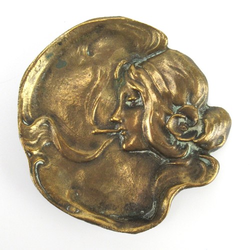 Jugendstil bronze aschenbecher - jugendstil,
