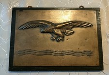 Bronze Plakette Adler über
