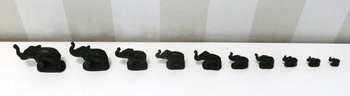 Bronze elefanten stück ca - 10,