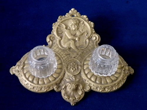 Tintenfass jugendstil bronze - jugendstil,