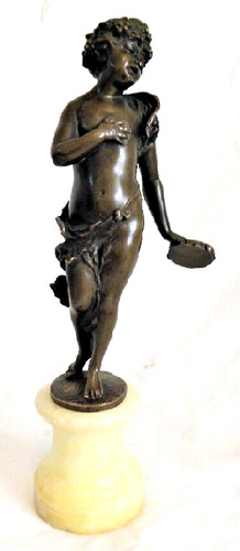 Alte halb akt - halb, bronze