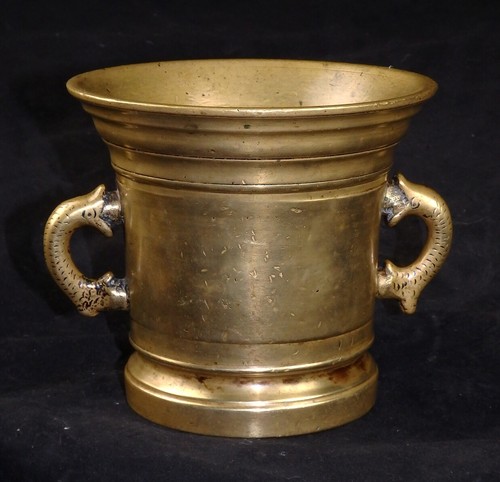 Mörser delphin henkel bronze - mÖrser,