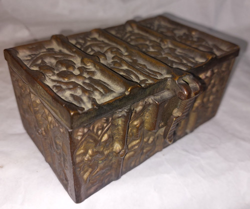Antike bronze schatulle - schatulle, gotik