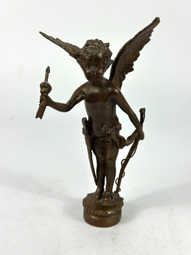 Antike bronzefigur amor engel - antike,