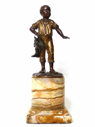 Bronzefigur junge bronze - bronzefigur,
