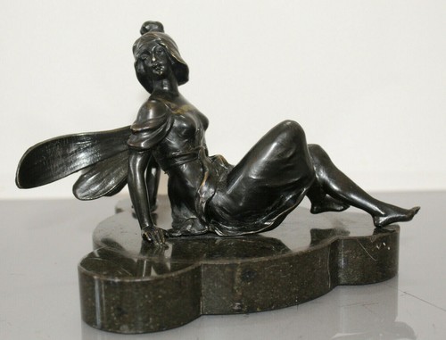 Metallfigur fee jugendstil - fee,,