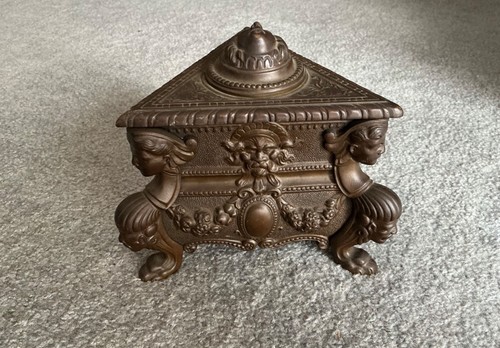 Antikes tintenfass bronze - tintenfass,