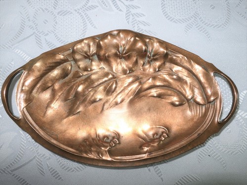 Jugendstil zierschale bronze - zierschale,