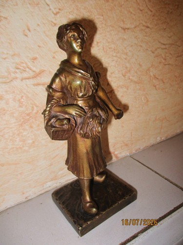 Rene varnier bronze - bronze, mädchen