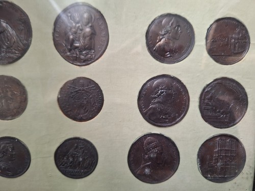 Bronzegalvano medaillen papst - bronzegalvano,