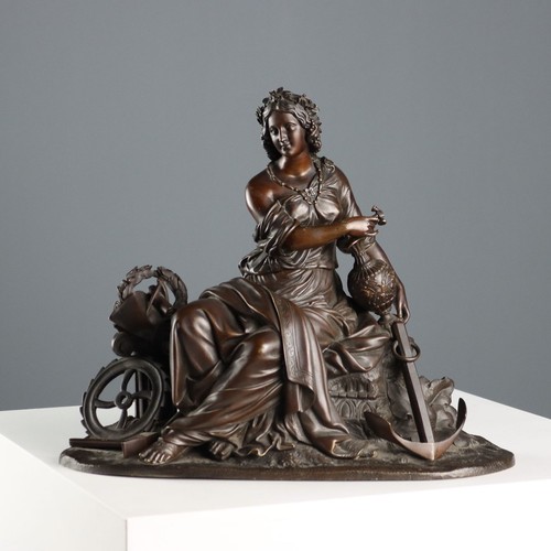 Antike bronzefigur einer - bronzefigur,