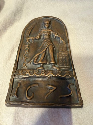 Bronze wandrelief sancta - bronze,