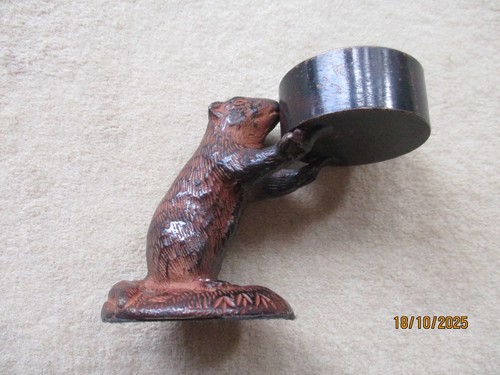 Bronze biber mit schale - bronze,