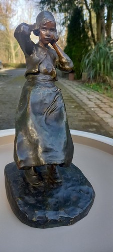 Seltene bronzefigur ruth - seltene,
