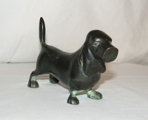 Antiker hund aus - hund, bronze,