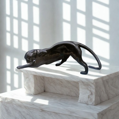 Art deco panther skulptur - panther,