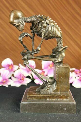 Bronze skulptur totenkopf - bronze,