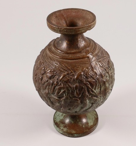 Bronze vase mit - vase,
