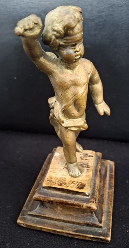 Antike skulptur bronze putte - bronze,