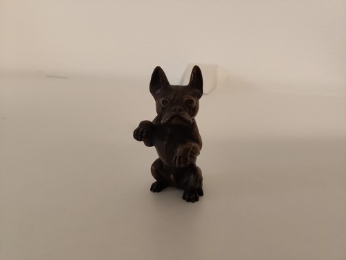 Antiker bronze hund wiener - bronze, hund,wiener