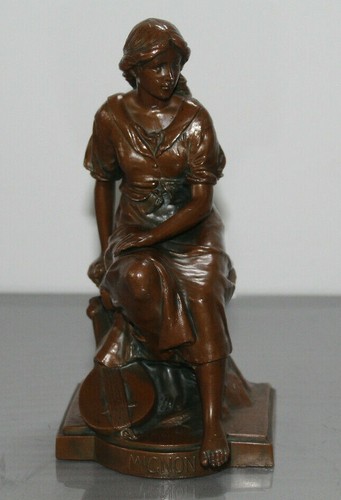 Metallfigur mignon signiert - metallfigur,,