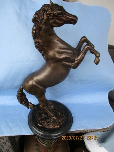 Antike bronze skulptur pferd - ,