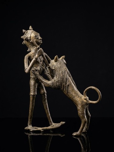 Afrikanische bronze skulptur - bronze,