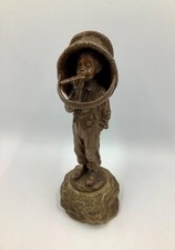 Seltene Bronzefigur Junge