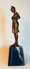 Jugendstil Bronze Figur um
