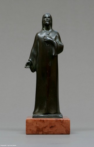 Bronze figur auf sockel - bronze,