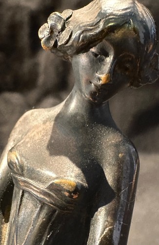 Seltene jugendstil bronzevase - jugendstil,
