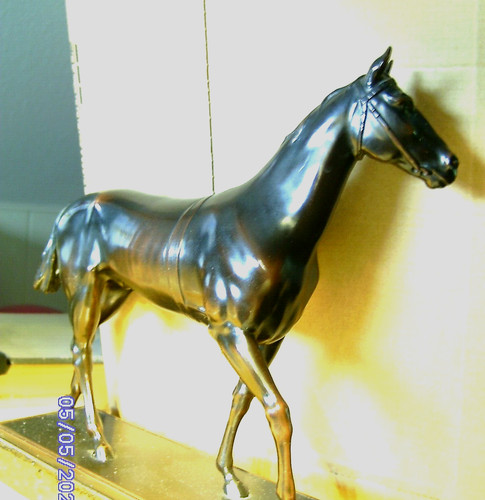 Bronze pferd wie in - ,