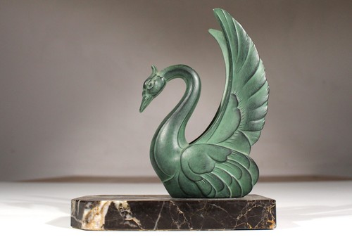 Art deco buchstütze bronze - art,