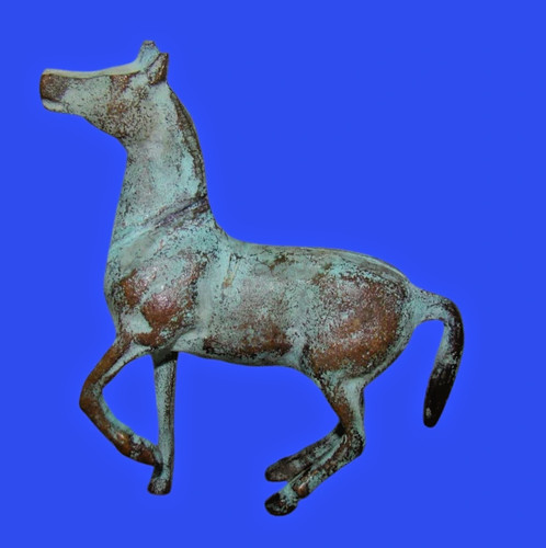 Bronze pferdefigur - bronze,