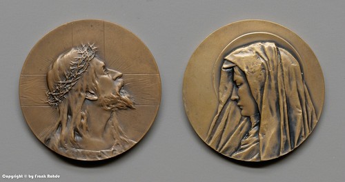 Set zwei bronze plaketten - set:,