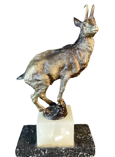 Bronze figur gamsbock art - gamsbock, deco