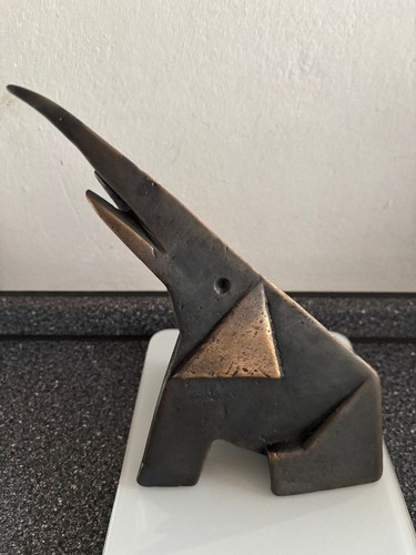 Bronze figur elefant - bronze,