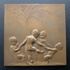 Antik Bronze Relief / Stefan