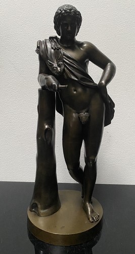 Bronze figur ruhender satyr - bronze,,