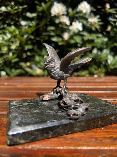 Bronze metall vogel - ?, auf