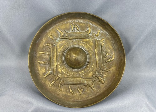 Bronze relief schale 1300g - bronze,