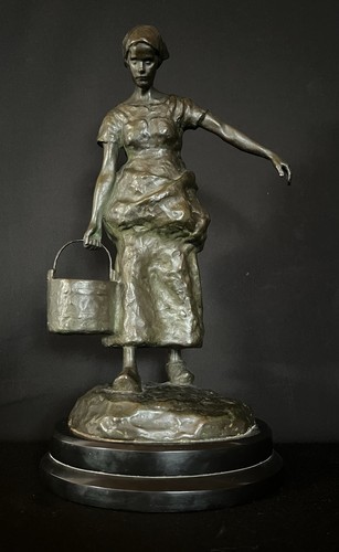 Bronze figur wasserträgerin - bronze,
