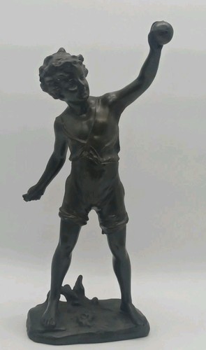 Bronze figur signiert - bronze,