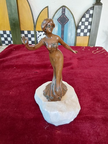 Jugendstil schale dame - jugendstil, mit