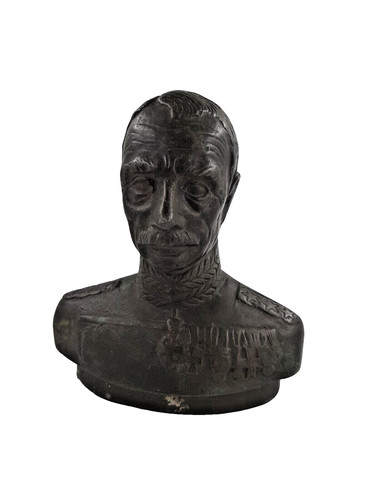 Antike bronze büste - bronze, christian